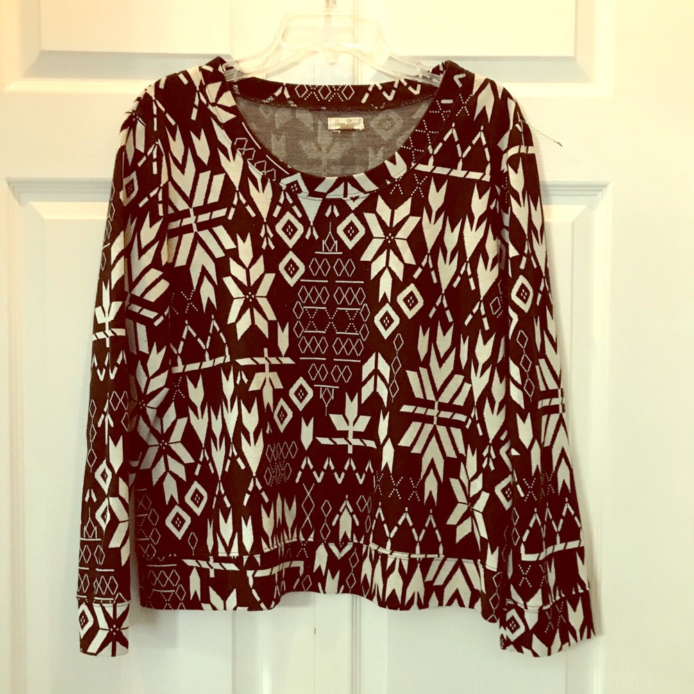 Aztec Patterned Sweatshirt - image 1